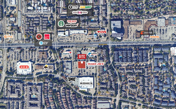Pictures of Retail, Land property located at 11785 Westheimer Rd, Houston, TX 77077 for lease - image #1