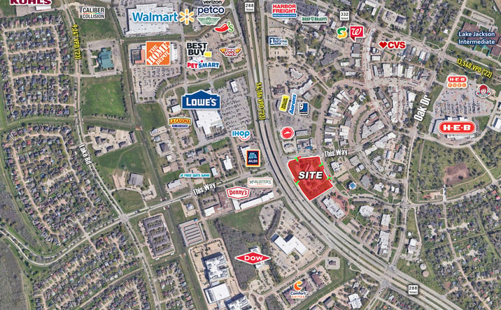 Pictures of Office, Land property located at SWC Of Highway 288 & This Way, Lake Jackson, TX 77566 for lease - image #1