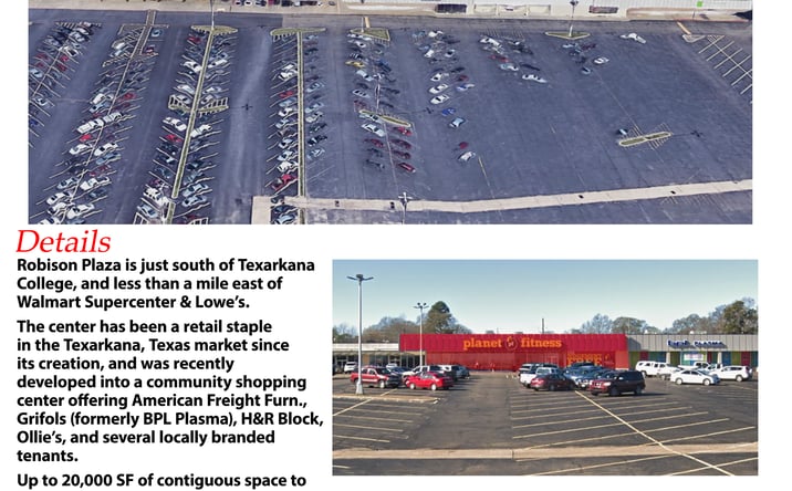 Pictures of Retail property located at 1801 N Robison Rd, Texarkana, TX 75501 for lease - image #1