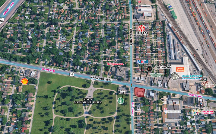 Pictures of Retail, Land property located at 9753 W. Irving Park Road, Schiller Park, IL 60176 for lease - image #1