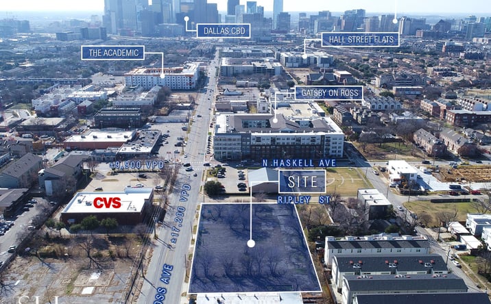 Pictures of Land property located at 4201 Ross Ave, Dallas, TX 75204 for lease - image #1