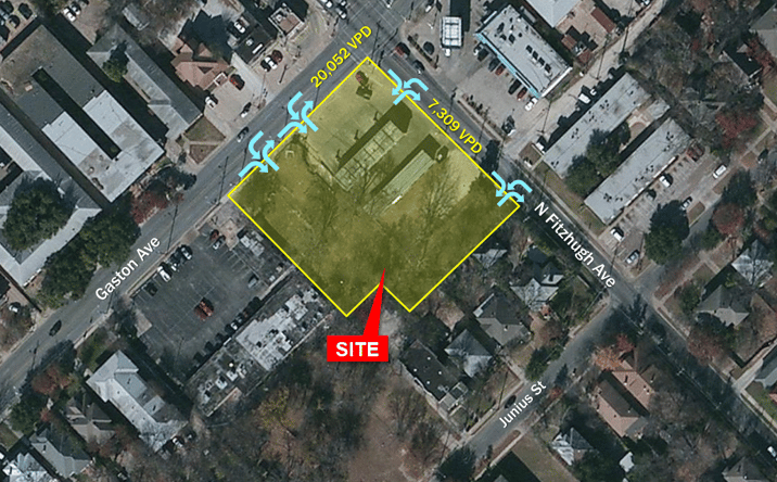 Pictures of Land property located at 4836-4842 Gaston Ave, Dallas, TX 75246 for lease - image #1
