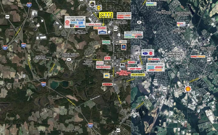 Pictures of Retail property located at 3011 Raleigh Rd Pkwy W, Wilson, NC 27896 for lease - image #1