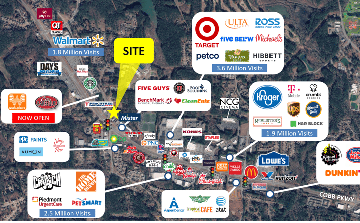 Pictures of Retail, Land property located at 3530 Cobb Pkwy N, Acworth, GA 30101 for lease - image #1