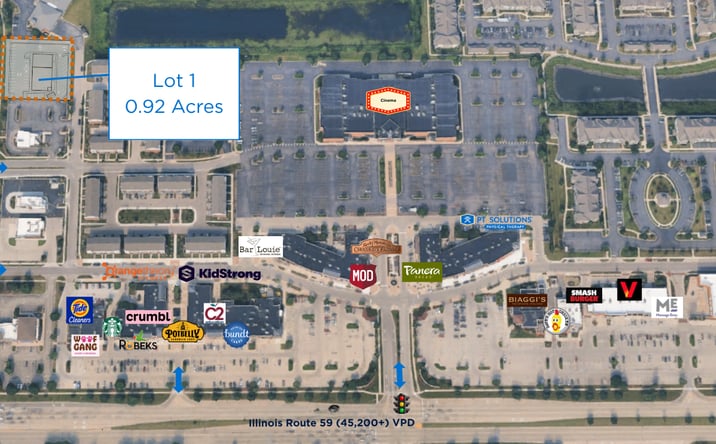 Pictures of Retail, Land, Restaurant property located at 2656 Showplace Dr, Naperville, IL 60564 for lease - image #1