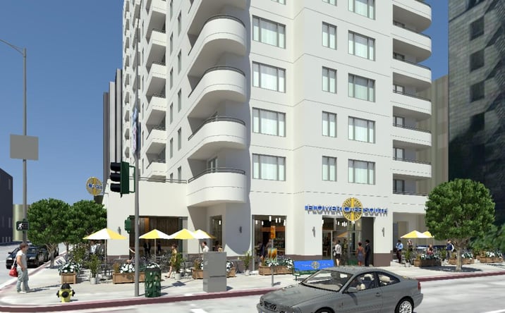 Pictures of Retail, Office, Restaurant property located at 950 S Flower Street, Los Angeles, CA 90015 for lease - image #1