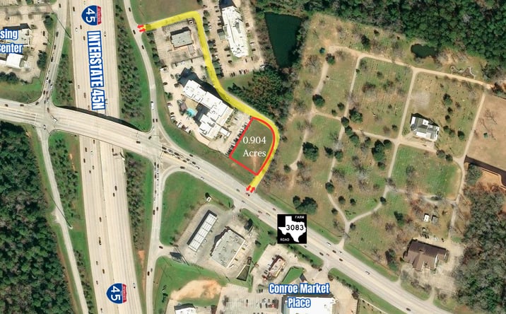 Pictures of Land, Retail, Restaurant property located at FM 3083, Conroe, TX 77303 for lease - image #1