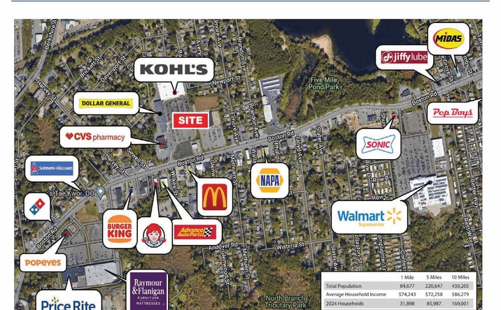 Pictures of Retail property located at 770-800 Boston Rd, Springfield, MA 01119 for lease - image #1