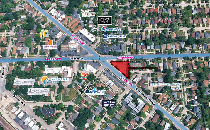 Pictures of Land property located at 967 N Northwest Hwy, Park Ridge, IL 60068 for lease - image #1