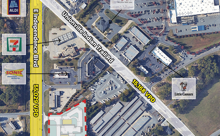Pictures of Retail, Land property located at 14321 W Hwy 74, Indian Trail, NC 28079 for lease - image #1