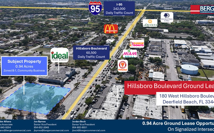 Pictures of Land property located at 180 W Hillsboro Boulevard, Deerfield Beach, FL 33441 for lease - image #1