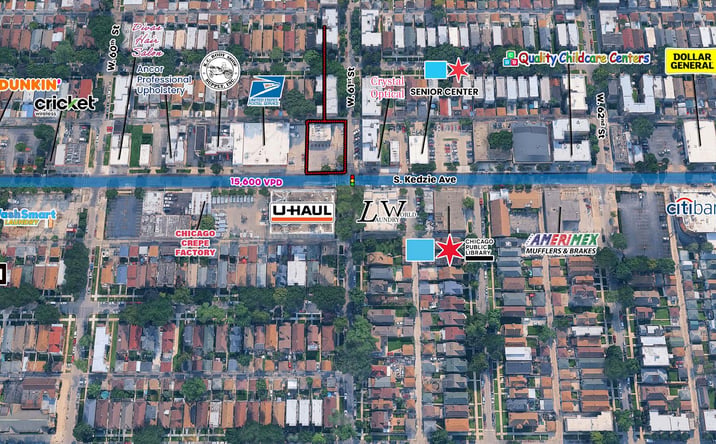 Pictures of Retail, Land, Restaurant property located at 6057 S Kedzie Ave, Chicago, IL 60629 for lease - image #1