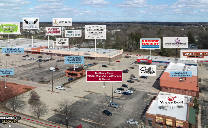 Pictures of Retail, Land, Restaurant property located at 1728 N Richmond Rd, McHenry, IL 60051 for lease - image #1