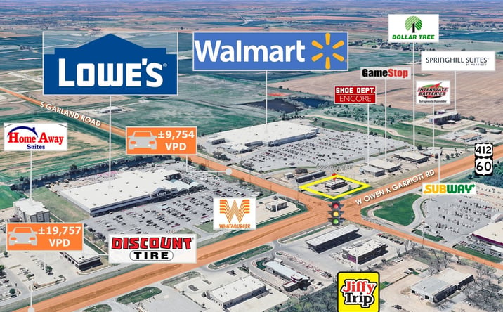 Pictures of Retail, Land, Restaurant property located at 606 S Garland Rd, Enid, OK 73703 for lease - image #1