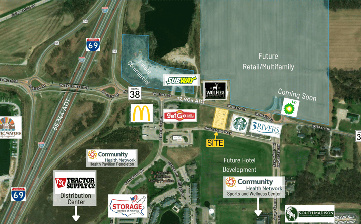 Pictures of Retail property located at 1563 W State Rd 38, Pendleton, IN 46064 for lease - image #1