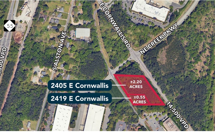 Pictures of Land property located at 2405 E Cornwallis Rd, Durham, NC 27713 for lease - image #1