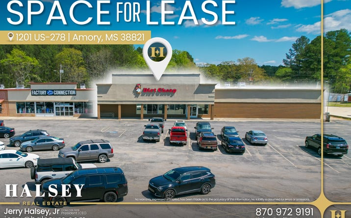 Pictures of Retail property located at 1201 US-278, Amory, MS 38821 for lease - image #1