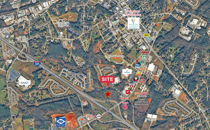 Pictures of Retail, Land property located at N Woods Dr & McCarter Rd, Fountain Inn, SC 29644 for lease - image #1