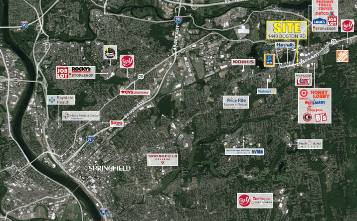 Pictures of Retail property located at 1440 Boston Rd, Springfield, MA 01129 for lease - image #1