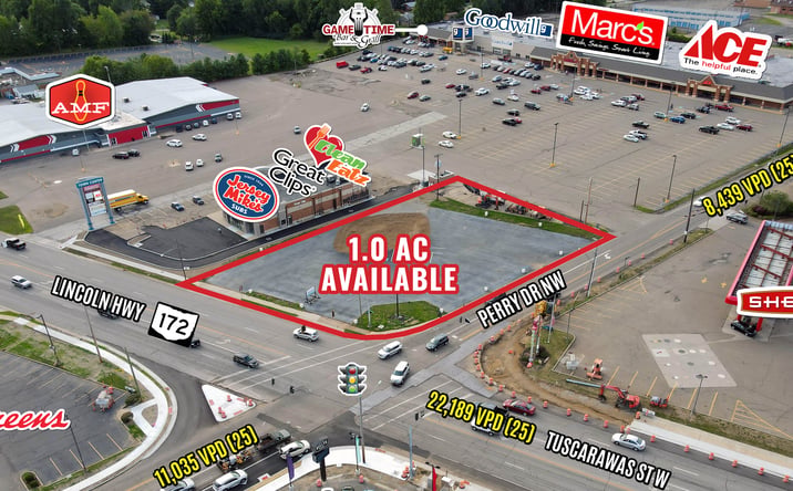 Pictures of Land property located at 5101 Tuscarawas St W, Canton, OH 44708 for lease - image #1