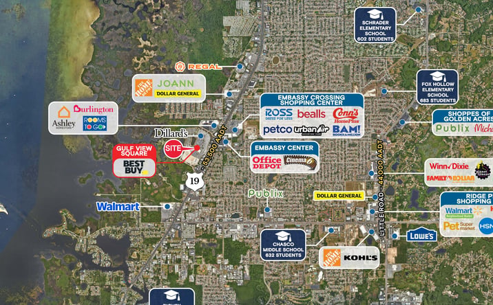Pictures of Retail property located at 9409 US-19, Port Richey, FL 34668 for lease - image #1