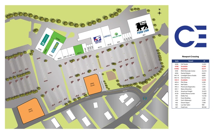 Pictures of Retail, Restaurant property located at 439 Oriana Rd, Newport News, VA 23608 for lease - image #1