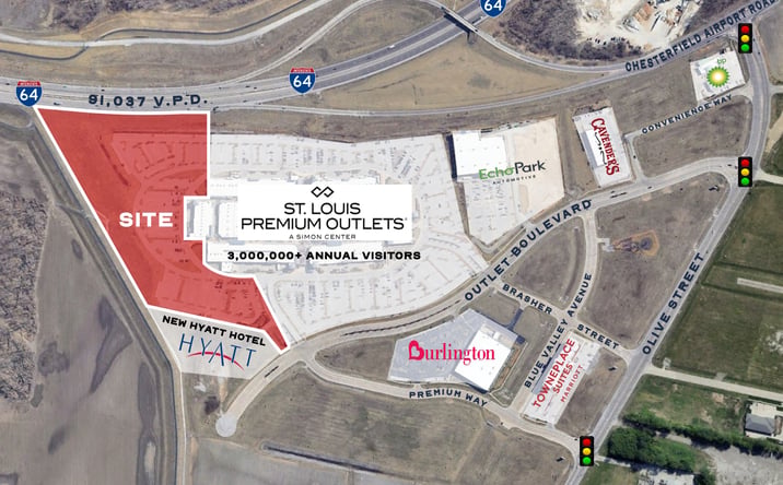 Pictures of Land property located at 18575 Outlet Blvd, Chesterfield, MO 63005 for lease - image #1