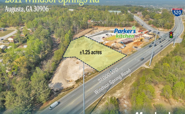 Pictures of Land, Retail, Restaurant property located at 2311 Windsor Spring Rd, Augusta, GA 30906 for lease - image #1