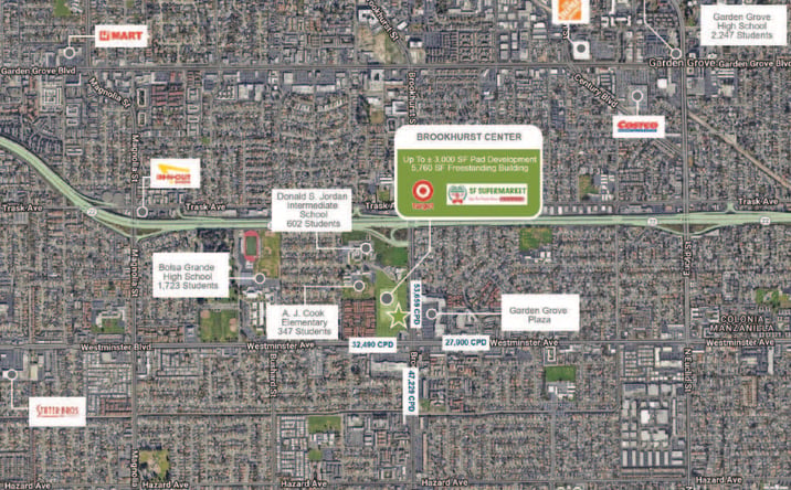 Pictures of Retail property located at 13831 Brookhurst St, Garden Grove, CA 92843 for lease - image #1