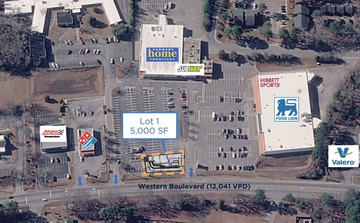Pictures of Retail, Land, Restaurant property located at 1102 Western Blvd, Tarboro, NC 27886 for lease - image #1