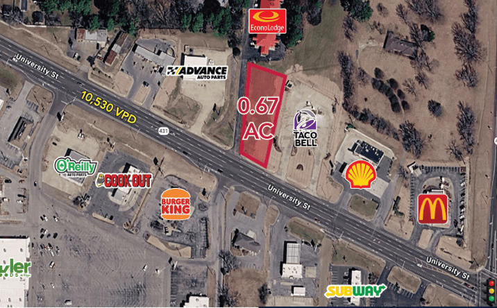 Pictures of Retail, Land property located at 853 University Street, Martin, TN 38237 for lease - image #1