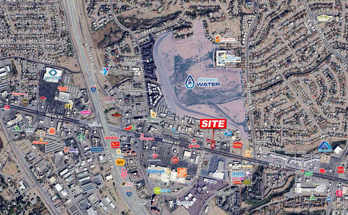 Pictures of Retail property located at 7430 N Mesa St, El Paso, TX 79912 for lease - image #1