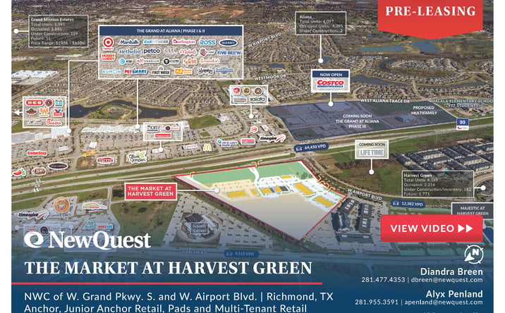 Pictures of Retail, Land property located at NWC W Grand Parkway S & W Airport Blvd,, Richmond, TX 77407 for lease - image #1