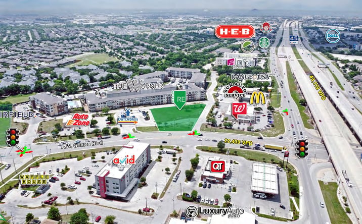 Pictures of Land property located at 2620 South A.W. Grimes Boulevard, Round Rock, TX 78664 for lease - image #1