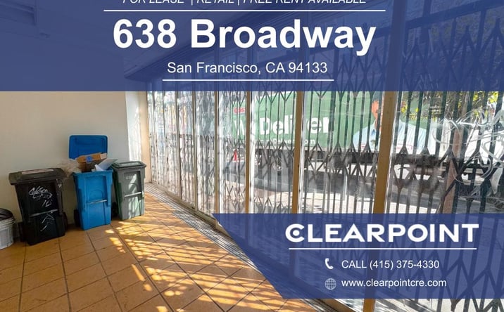 Pictures of Retail, Office, Special Purpose property located at 638 Broadway, SF, CA 94133 for lease - image #1