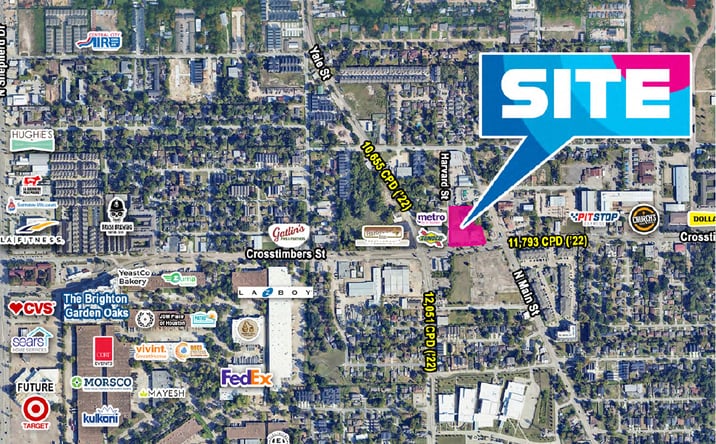 Pictures of Retail, Land property located at 201 & 211 Crosstimbers St & 4410 Harvard St, Houston, TX 77018 for lease - image #1