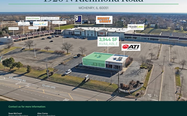 Pictures of Retail property located at 1920 North Richmond Road, McHenry, IL 60051 for lease - image #1