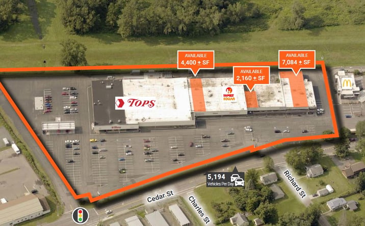 Pictures of Retail property located at 1600 Cedar St, Elmira, NY 14904 for lease - image #1
