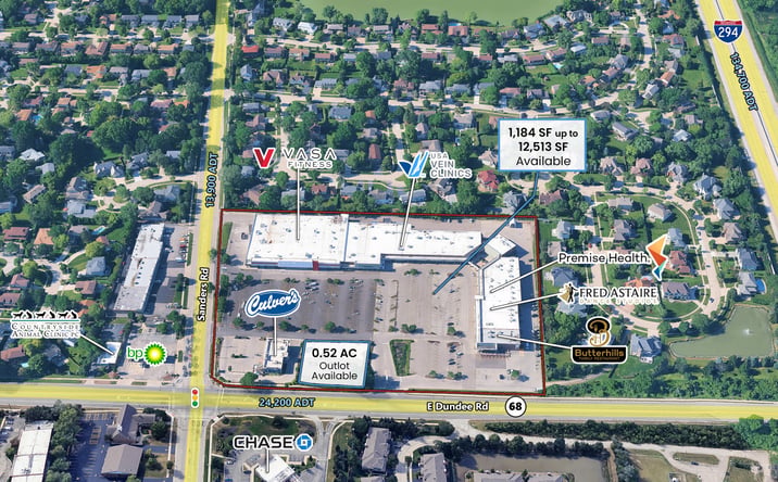 Pictures of Retail property located at SWC Dundee Road & Sanders Road, Northbrook, IL 60062 for lease - image #1