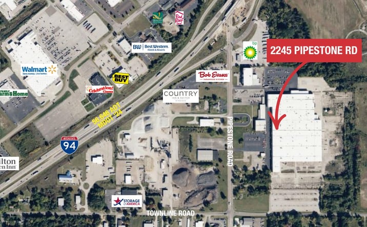Pictures of Industrial property located at 2245 Pipestone Road, Benton Harbor, MI 49022 for lease - image #1
