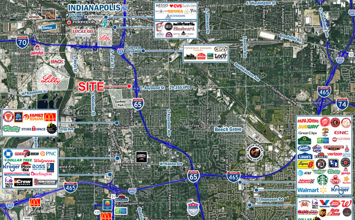 Pictures of Retail property located at 2176 Shelby Street, Indianapolis, IN 46203 for lease - image #1