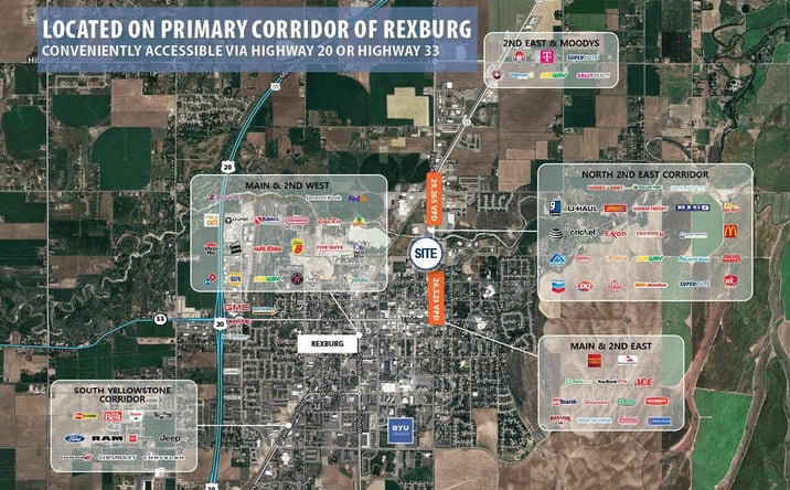 Pictures of Retail property located at 259 N. 2nd East, Rexburg, ID 83440 for lease - image #1