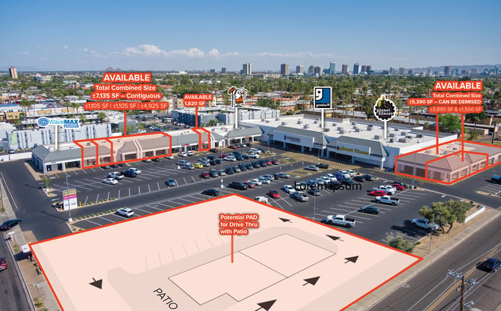 Pictures of Retail property located at 1615 W Camelback Rd, Phoenix, AZ 85015 for lease - image #1