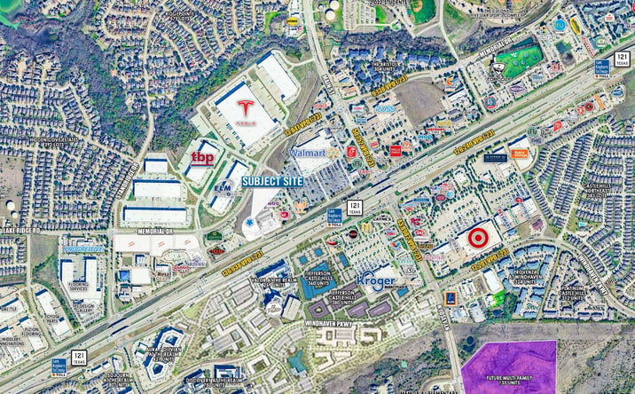 Pictures of Land property located at NWQ TX-121 & Main St, The Colony, TX 75056 for lease - image #1