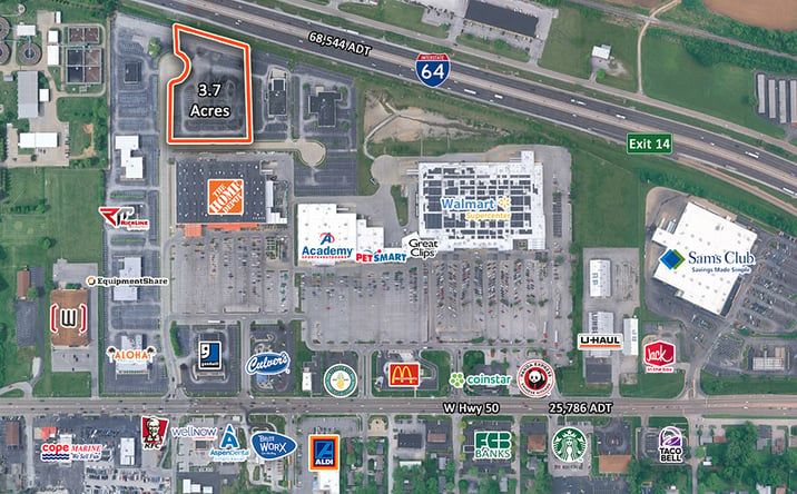 Pictures of Land property located at 176 Auto Court, O'Fallon, IL 62269 for lease - image #1