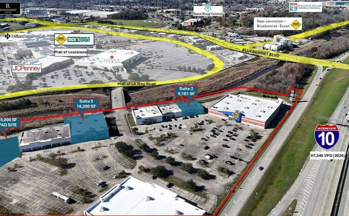 Pictures of Retail property located at 5915 Bluebonnet Blvd, Baton Rouge, LA 70836 for lease - image #1