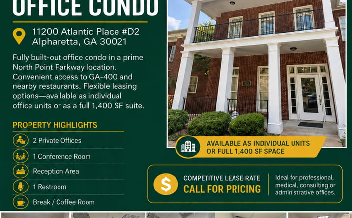 Pictures of Office, Special Purpose property located at 11200 Atlantis Place, Alpharetta, GA 30022 for lease - image #1