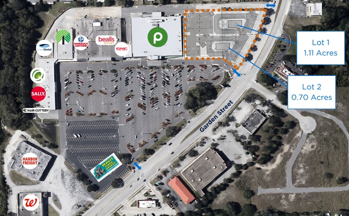 Pictures of Land, Restaurant, Retail property located at 3275 Garden Street, Titusville, FL 32796 for lease - image #1