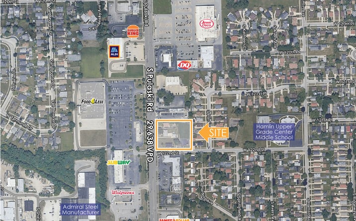 Pictures of Land property located at 12139 S Pulaski Rd, Alsip, IL 60803-1813 for lease - image #1
