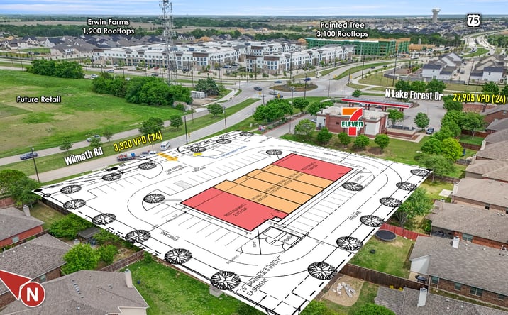Pictures of Retail, Land, Restaurant property located at 5049 Wilmeth Road, McKinney, TX 75071 for lease - image #1